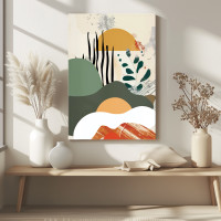 Abstract Landscape Canvas Wall Art | High-Quality | Floating Frame or Gallery Wrap Options 24